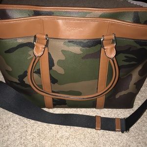 mens camo tote bag